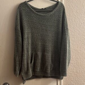 White Birch Olive Crew Neck Sweater